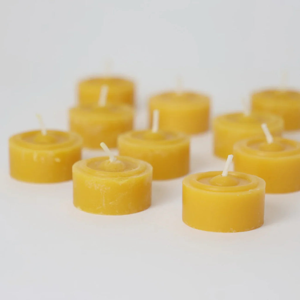 Tea Lights 100 % Beeswax - Pack of 10