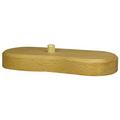 Wooden tree support on a white background