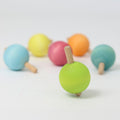 6 Spinning Tops - Pastel