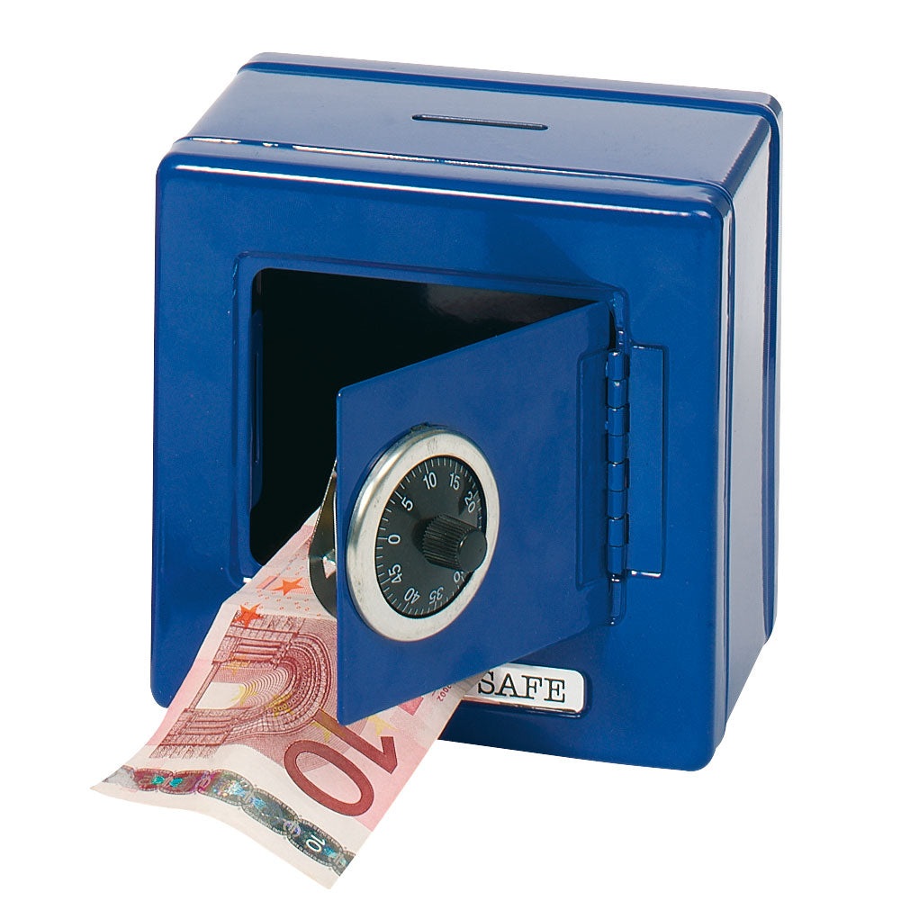 Metal Safe with Combination Lock - Blue