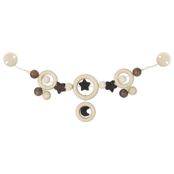 Pram Chain Moon and Stars with Clips