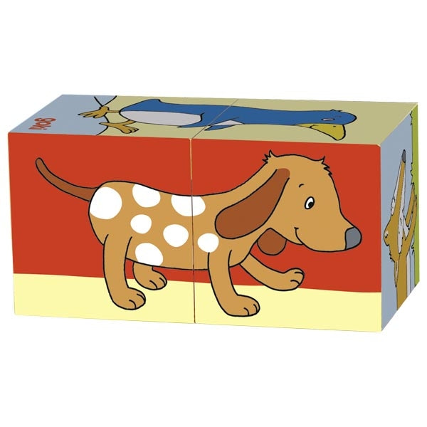 Cube Puzzle - Animals (2 Pieces)