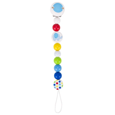 Soother Chain - Blue Elephant