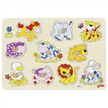 Wooden Lift-Out Puzzle – Baby Animals II (10 Pieces)