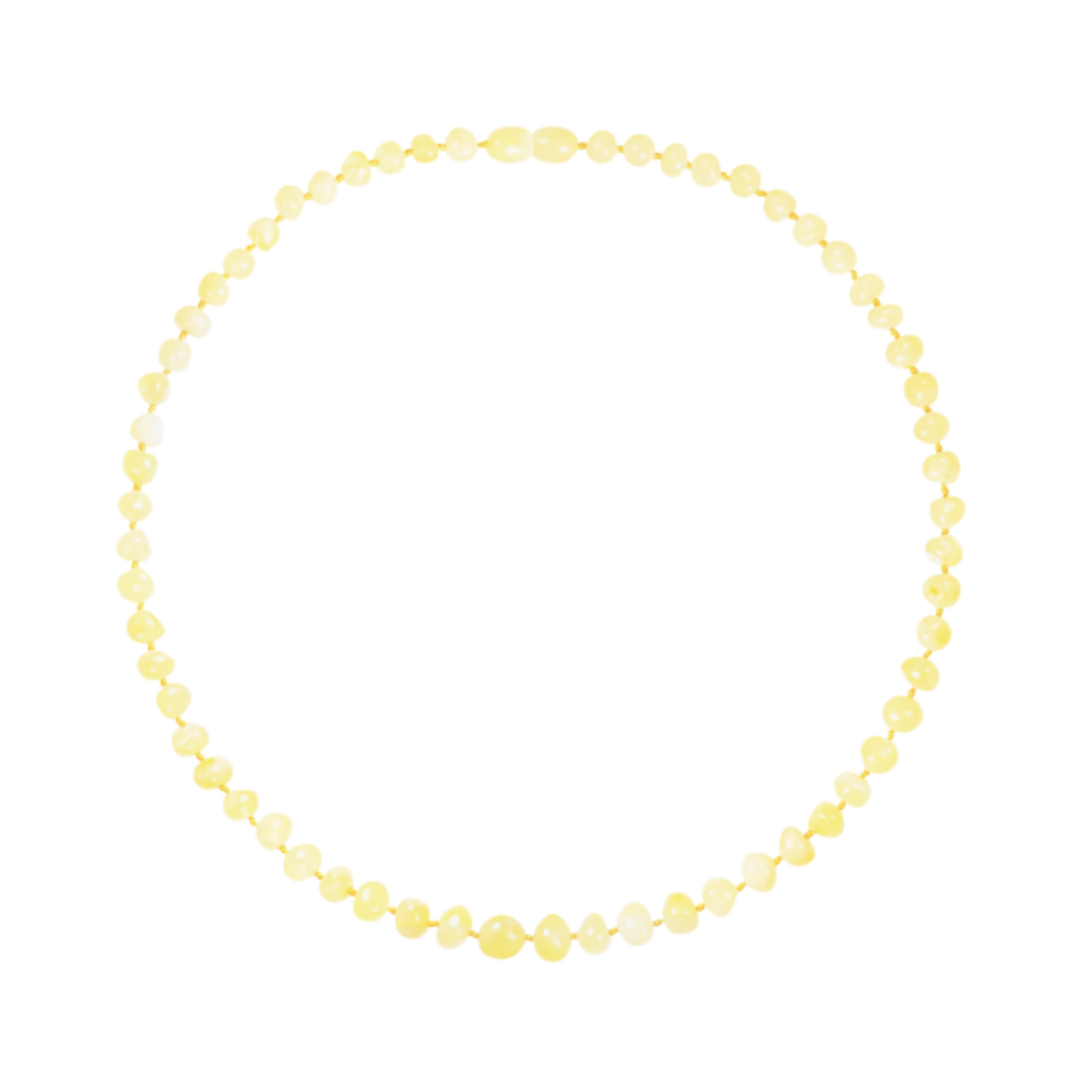 Amber Adult Necklace - Milk