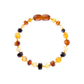 Amber Baby & Toddler Bracelet - Raw • Multi Colour