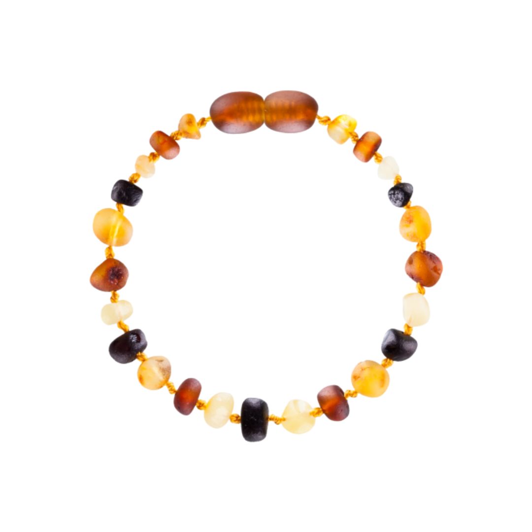 Amber Baby & Toddler Bracelet - Raw • Multi Colour
