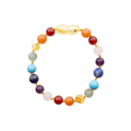 Amber Baby & Toddler Bracelet - Honey • Mixed Gemstones