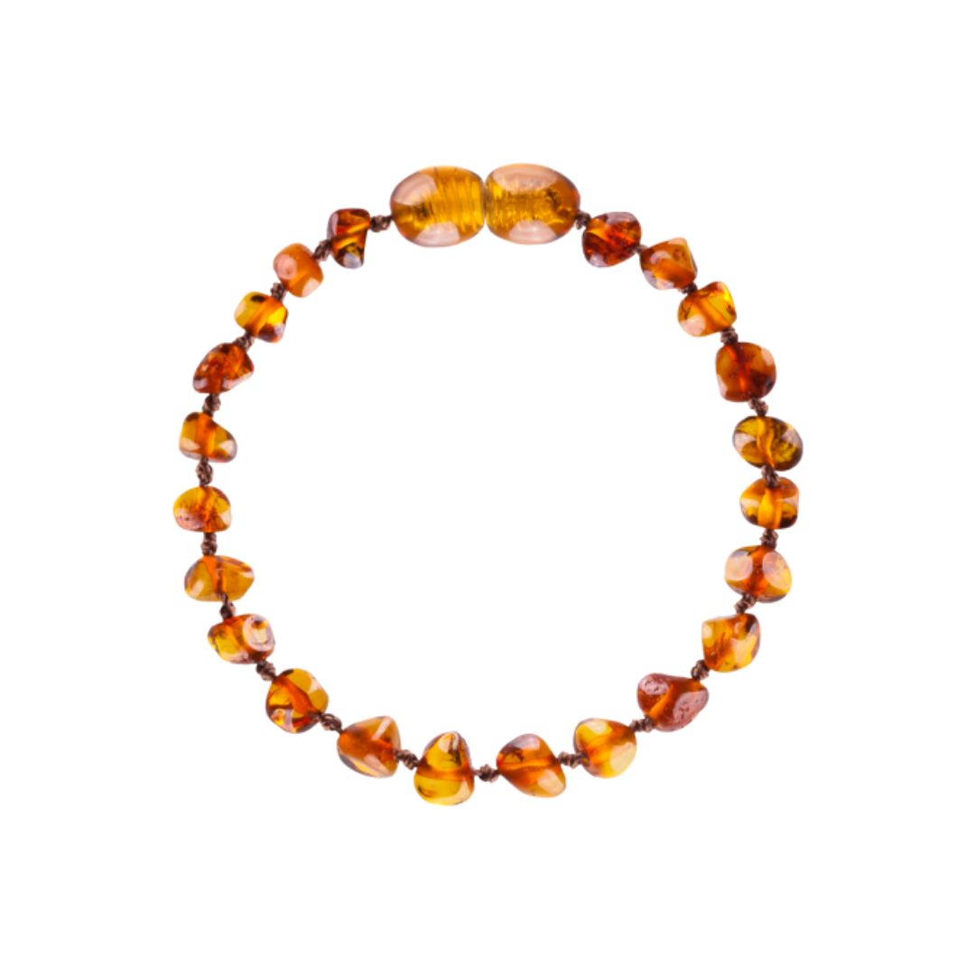Amber Baby & Toddler Bracelet - Baroque Cognac