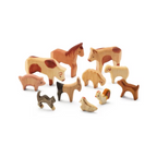 Farm Animal Set - 11 Wooden Animals