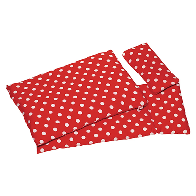 Red polka dot dolls bedding 