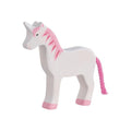 Wooden Unicorn White with pink tail and manes. 