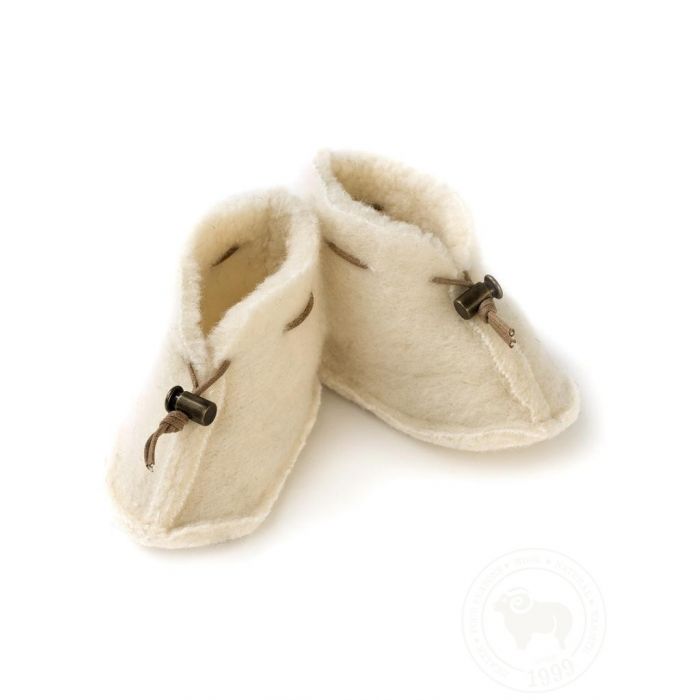 Baby Booties Emo-Slippers-Alwero-5902944783429-Natural-S (0-6 MONTHS)-Stardust-Store