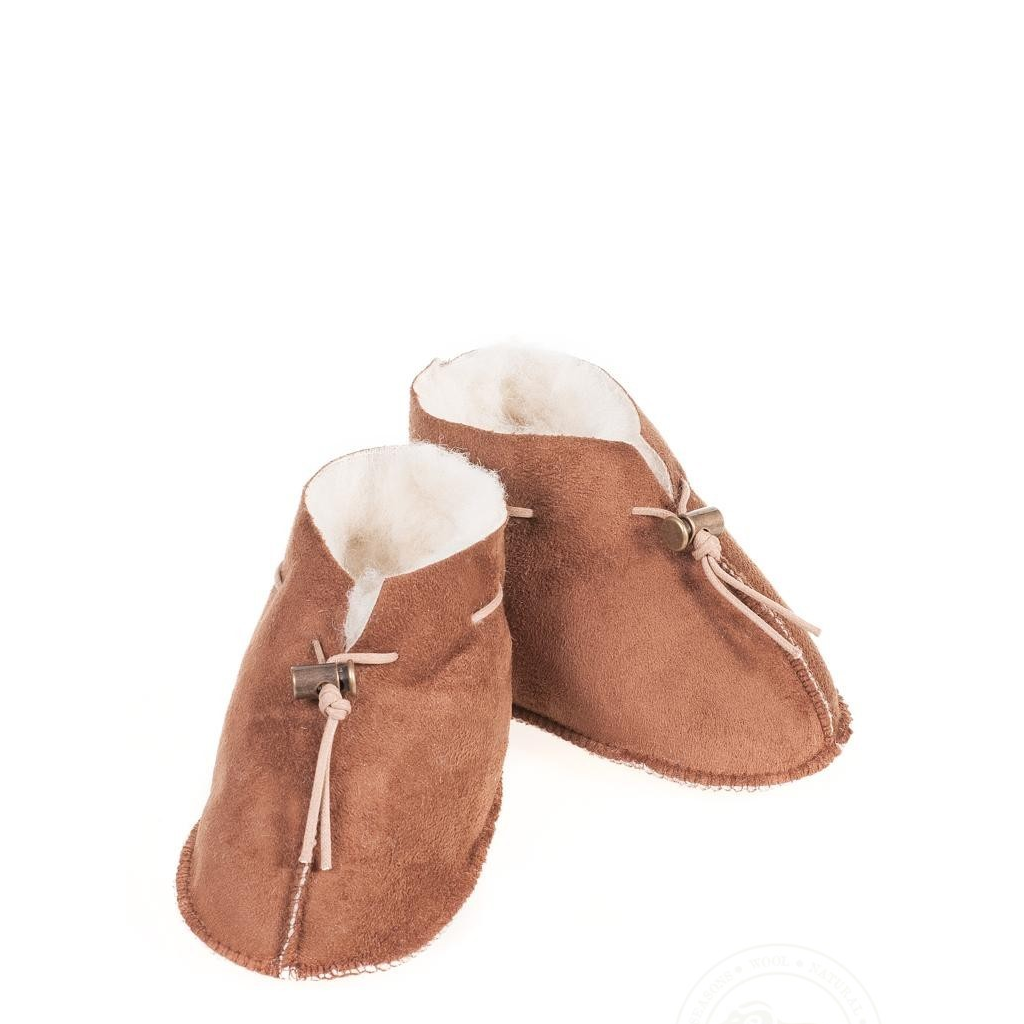 Baby Booties Emo Suede-Slippers-Alwero-5902944783627-Dark Brown-0-6 MONTHS-Stardust-Store